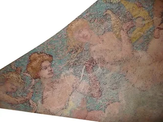 Allegorie van de lyriek - Plafond driehoek boven het publiek van het gemeentelijk theater van Rio de Janeiro